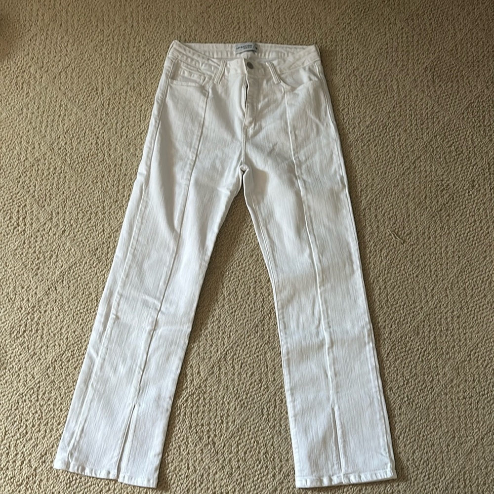 Straight Leg White Jeans